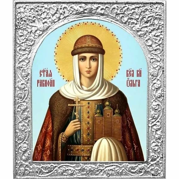 Икона Святой Равноапостольной княгини Ольги - покровительницы храма в Сергиевом Посаде